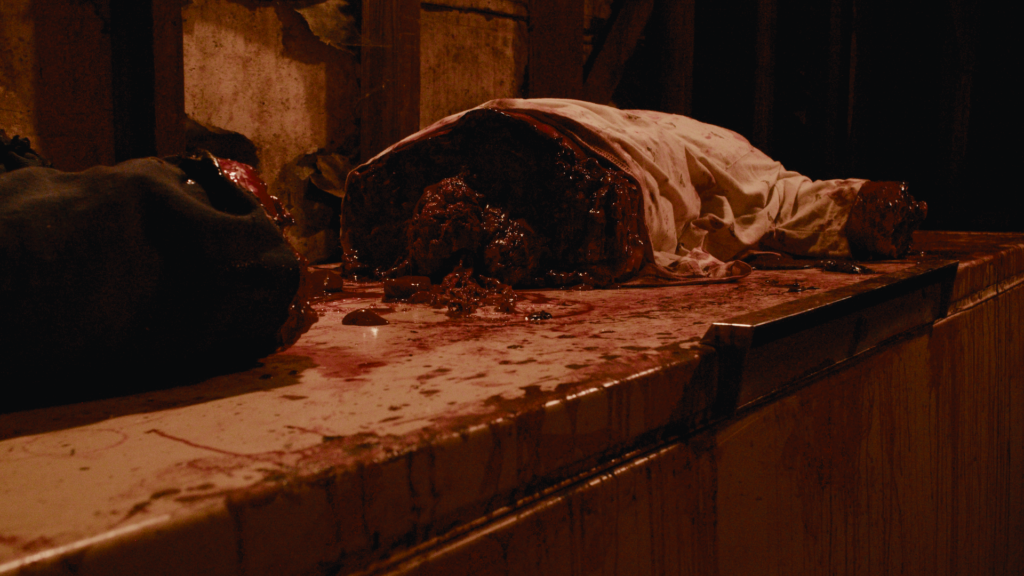 bloody freezer corpse